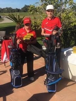 Nicholas and Julian with their new equipment